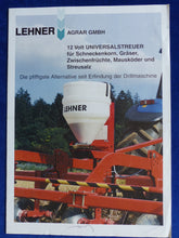 Lade das Bild in den Galerie-Viewer, Lehner 12V Universalstreuer - Prospekt Brochure 90er
