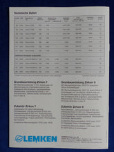 Lade das Bild in den Galerie-Viewer, Lemken Zirkon Kreiselegge - Prospekt Brochure 10.1999
