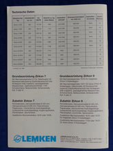 Lade das Bild in den Galerie-Viewer, Lemken Zirkon Kreiselegge - Prospekt Brochure 11.1997
