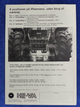 Lade das Bild in den Galerie-Viewer, HE-VA Front-Lift 3500kg Integreret - Prospekt Brochure Dänemark dänisch
