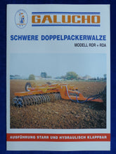 Lade das Bild in den Galerie-Viewer, Galucho Schwere Doppelpackerwalze RDR &amp; RDA - Prospekt Brochure 90er
