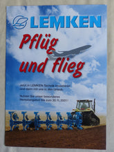 Lade das Bild in den Galerie-Viewer, Lemken Frühkauf-Aktion 2002 Pflüge Grubber - Prospekt Brochure 2001
