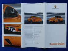 Lade das Bild in den Galerie-Viewer, Porsche Cayman S Sport Limited 1 of 700 MJ 2009 - Prospekt + Preisliste 08.2008
