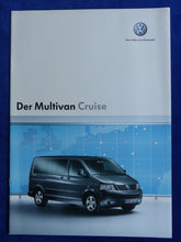 Lade das Bild in den Galerie-Viewer, VW Bus T5 Multivan Cruise Sondermodell MJ 2006 - Prospekt Brochure 01.2006
