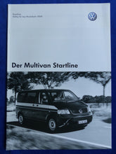 Lade das Bild in den Galerie-Viewer, VW Bus T5 Multivan Startline MJ 2008 - Prospekt Brochure + Preisliste 05.2007
