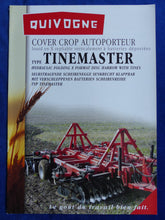 Lade das Bild in den Galerie-Viewer, Quivogne Scheibenegge Typ Tinemaster - Prospekt Brochure 06.2004
