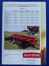Lade das Bild in den Galerie-Viewer, Quivogne Scheibenegge Typ Tinemaster - Prospekt Brochure 06.2004
