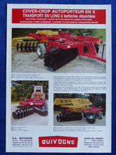 Lade das Bild in den Galerie-Viewer, Quivogne Scheibenegge APX APXE x-förmig - Prospekt Brochure 90er
