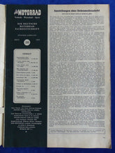 Lade das Bild in den Galerie-Viewer, Das Motorrad Heft 10/1953 - Gilera 125 Sport Grahams Guzzi Hockenheim-Rennen
