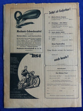 Lade das Bild in den Galerie-Viewer, Das Motorrad Heft 10/1953 - Gilera 125 Sport Grahams Guzzi Hockenheim-Rennen
