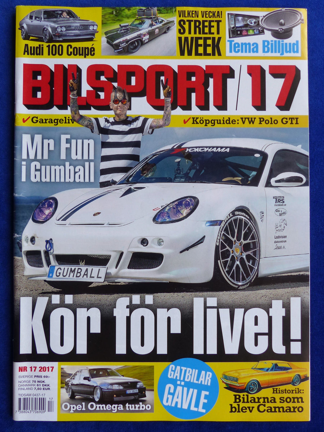 Bilsport Schweden Heft 17/2017 - Porsche Cayman VW Polo GTI Audi 100 Opel Omega