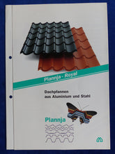 Lade das Bild in den Galerie-Viewer, Plannja Royal Dachpfannen aus Alu &amp; Stahl - Prospekt Brochure 01.1995
