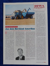 Lade das Bild in den Galerie-Viewer, IOWA Export-Import Kinze Sämaschinen Marliss - Sonderdruck Eilbote 1999
