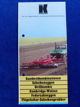Lade das Bild in den Galerie-Viewer, Knoche Bodenbearbeitung Saatbett Grubber Eggen - Prospekt Brochure 1994
