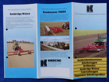 Lade das Bild in den Galerie-Viewer, Knoche Bodenbearbeitung Saatbett Grubber Eggen - Prospekt Brochure 1994
