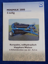 Lade das Bild in den Galerie-Viewer, Dalbo Minimax 2000 Walzen Cambridge Crosskill - Prospekt Brochure 04.2001
