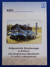 Lade das Bild in den Galerie-Viewer, Dalbo AXH Scheibenegge X-Form - Prospekt Brochure 08.1998
