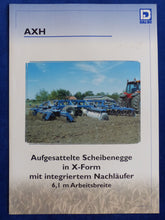 Lade das Bild in den Galerie-Viewer, Dalbo AXH Scheibenegge X-Form - Prospekt Brochure 04.2001
