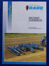 Lade das Bild in den Galerie-Viewer, Rabe Königsadler Mulchsaat-Scheibenegge - Prospekt Brochure 10.2001
