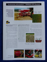 Lade das Bild in den Galerie-Viewer, Horsch PPF-System Technische Information - Prospekt Brochure 90er
