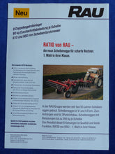 Lade das Bild in den Galerie-Viewer, Rau Ratio Scheibenegge - Prospekt Brochure 05.1994
