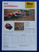 Lade das Bild in den Galerie-Viewer, Rau Ratio Scheibenegge - Prospekt Brochure 05.1994
