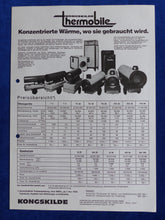Lade das Bild in den Galerie-Viewer, Kongskilde Thermobile Lufterhitzer - Prospekt Brochure + Preisliste 11.1983
