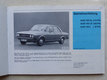 Lade das Bild in den Galerie-Viewer, Audi 100 GL LS Typ C1 - Betriebsanleitung Bedienungsanleitung Handbuch 1974
