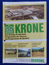 Lade das Bild in den Galerie-Viewer, Krone Programm Ernte Bodenbearbeitung Transport - Prospekt Brochure 1992
