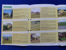 Lade das Bild in den Galerie-Viewer, Krone Programm Ernte Bodenbearbeitung Transport - Prospekt Brochure 1992
