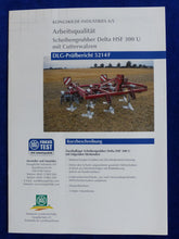 Lade das Bild in den Galerie-Viewer, DLG Prüfbericht 5214F Kongskilde Scheibengrubber Delta - Prospekt 10.2003

