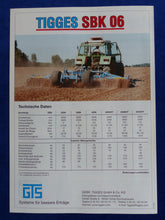 Lade das Bild in den Galerie-Viewer, GTS Tigges SBK 06 Kurzkombination - Prospekt Brochure 10.1999
