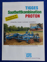 Lade das Bild in den Galerie-Viewer, GTS Tigges Proton 4500HY Saatbettkombination - Prospekt Brochure 10.1999
