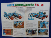 Lade das Bild in den Galerie-Viewer, GTS Tigges Proton 4500HY Saatbettkombination - Prospekt Brochure 10.1999
