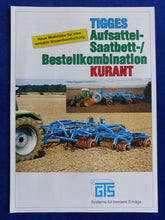 Lade das Bild in den Galerie-Viewer, GTS Tigges Kurant 6002 Aufsattel-Bestellkombi - Prospekt Brochure 90er

