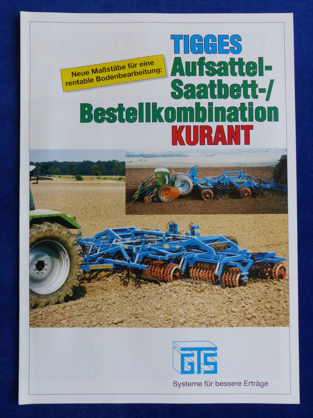 GTS Tigges Kurant 6002 Aufsattel-Bestellkombi - Prospekt Brochure 90er