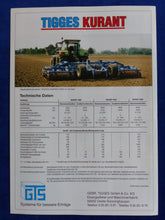 Lade das Bild in den Galerie-Viewer, GTS Tigges Kurant 6002 Aufsattel-Bestellkombi - Prospekt Brochure 90er
