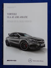 Lade das Bild in den Galerie-Viewer, Mercedes-Benz Vorteile GLA 45 AMG Edition 1 - Prospekt Brochure 01.2014
