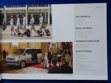 Lade das Bild in den Galerie-Viewer, VW Bus T6 Caravelle Edition MJ 2017 - Prospekt Brochure + Preisliste 01.2017
