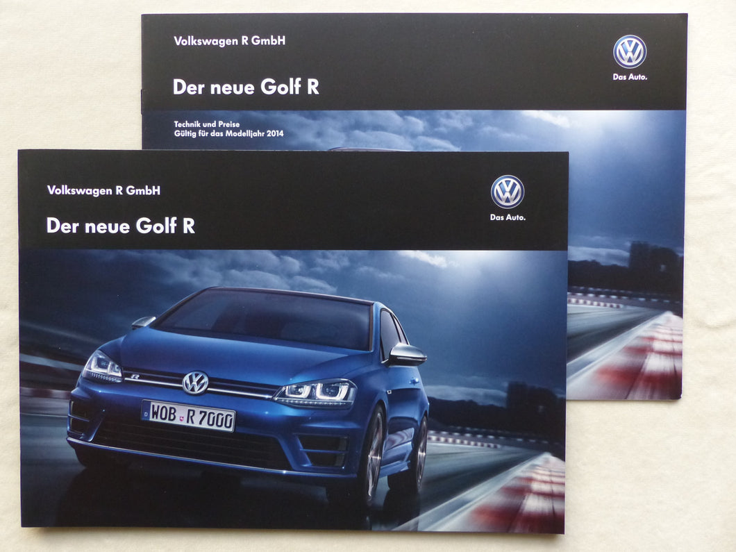 VW Golf R 4Motion TSI 300 PS MJ 2014 - Prospekt Brochure + Preisliste 10.2013