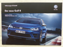 Lade das Bild in den Galerie-Viewer, VW Golf R 4Motion TSI 300 PS MJ 2014 - Prospekt Brochure + Preisliste 10.2013

