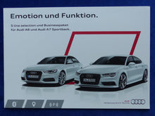 Lade das Bild in den Galerie-Viewer, Audi S line selection &amp; Businesspaket A6 A7 MJ 2015 - Prospekt Brochure 05.2014
