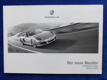 Lade das Bild in den Galerie-Viewer, Porsche Boxster S Typ 981 - Preisliste MJ 2013 - Prospekt Brochure 01.2012
