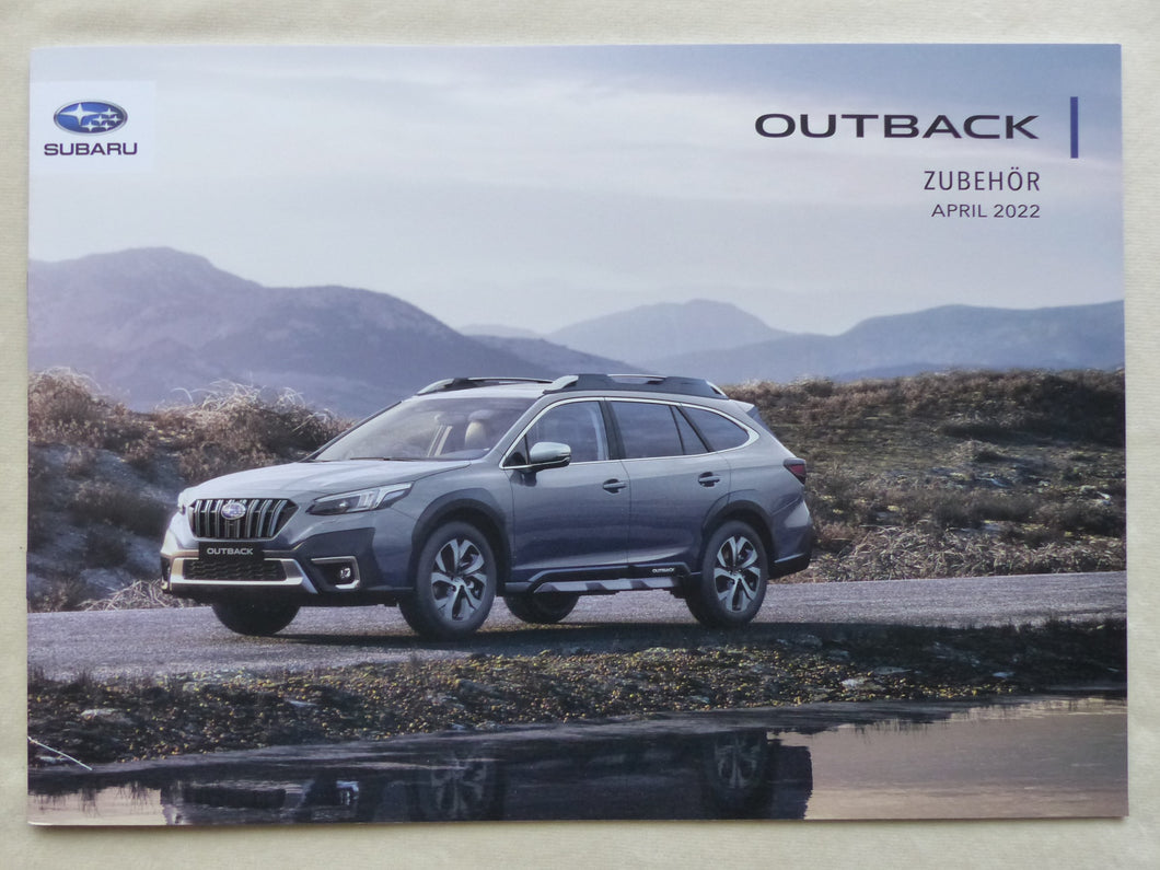 Subaru Outback Zubehör - Prospekt Brochure 04.2022