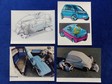 Lade das Bild in den Galerie-Viewer, Konvolut 4x Original Pressefotos 1995 Opel MAXX Studie Concept
