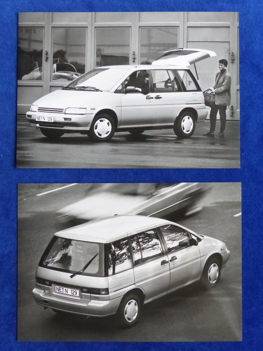 Nissan Prairie Pro SLX - 2x Original Pressefotos Photo 1991