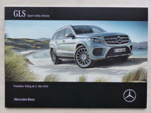 Lade das Bild in den Galerie-Viewer, Mercedes-Benz GLS AMG 63 SUV MJ 2017 - Prospekt Brochure + Preisliste 05.2016
