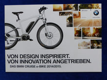 Lade das Bild in den Galerie-Viewer, BMW Cruise e-Bike Fahrrad Elektromotor 2014/2015 - Prospekt Brochure 2014
