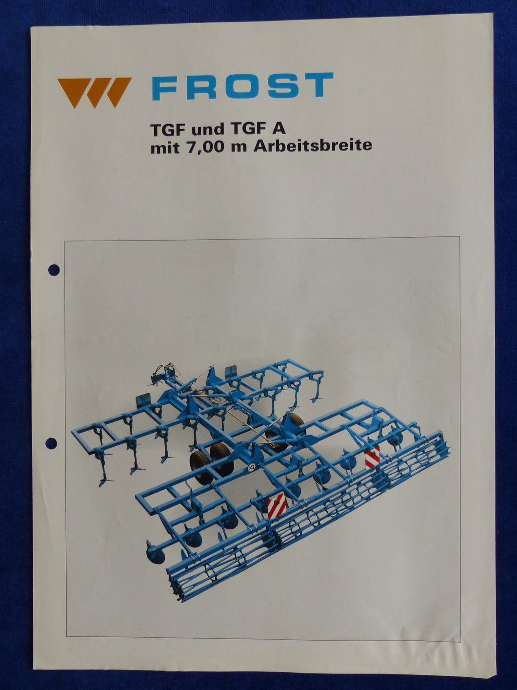 Frost Kurzgrubber-Kombination TGF TGF A 700 - Prospekt Brochure 90er