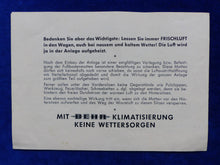 Lade das Bild in den Galerie-Viewer, Ford Taunus 15M Behr Klimaanlage - Original Bedienungsanleitung 1955-1959
